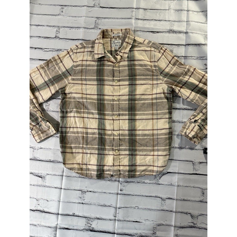 Lucky Brand Classic Fit Flannel button down shirt size large